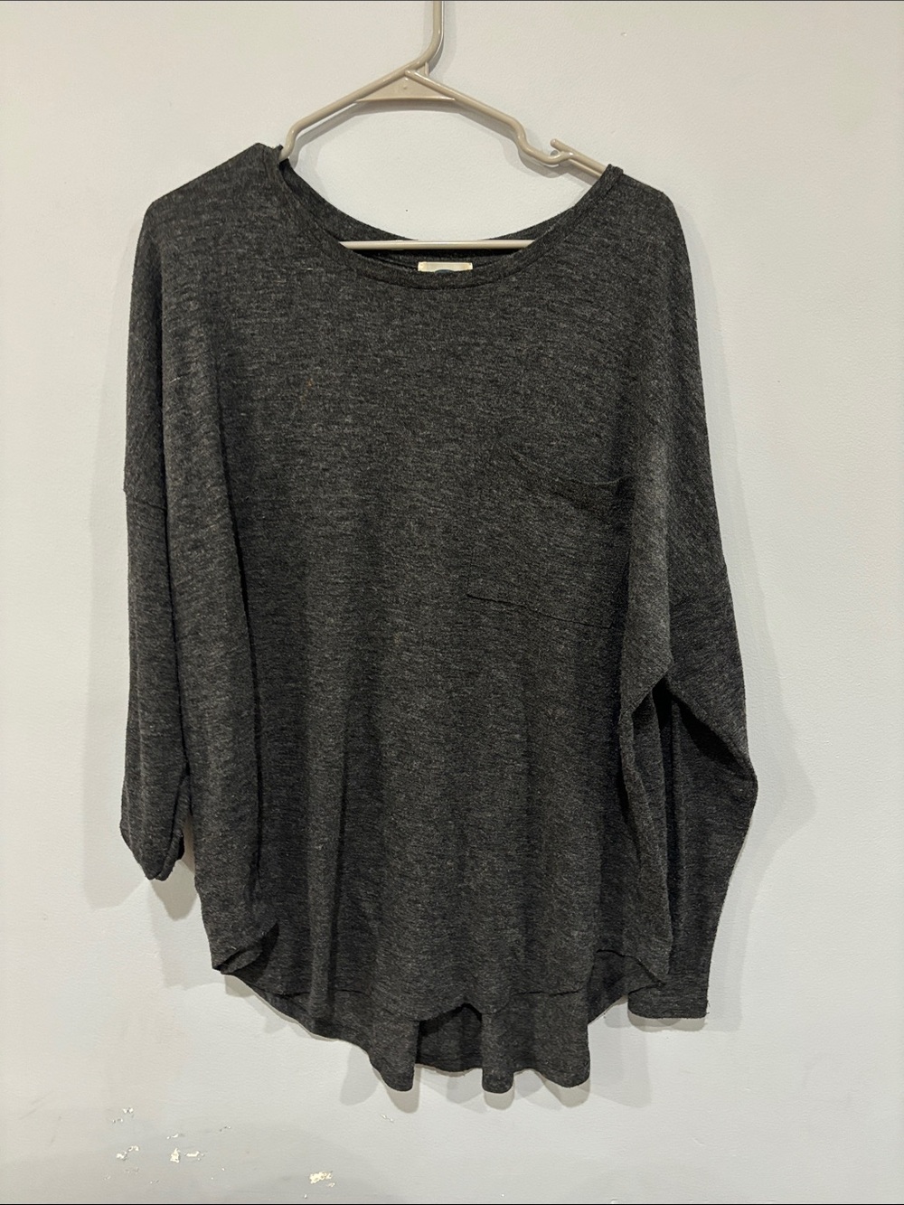 Old Navy Charcoal Gray Long Sleeve Tee